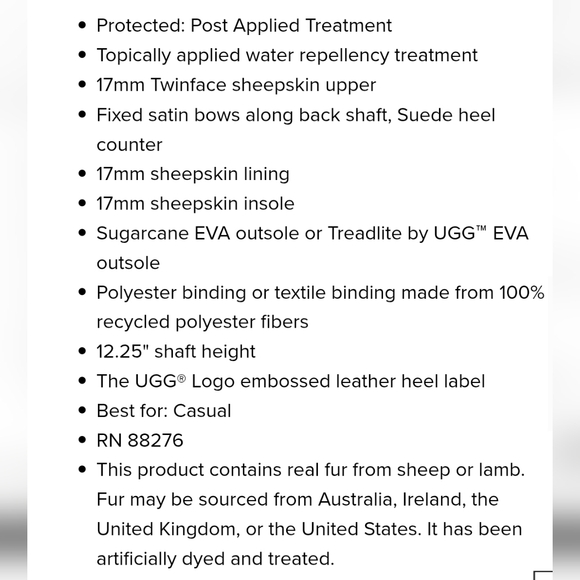 UGG BAILEY TALL II BOOTS TRIPLE BOW BLACK WITH BOX & ORIGINAL PACKAGING SIZE 6 - Picture 12 of 12